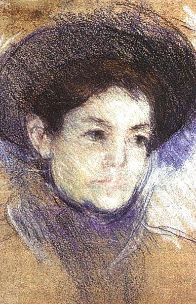 Mary Cassatt Portrait of a Woman  gg Norge oil painting art